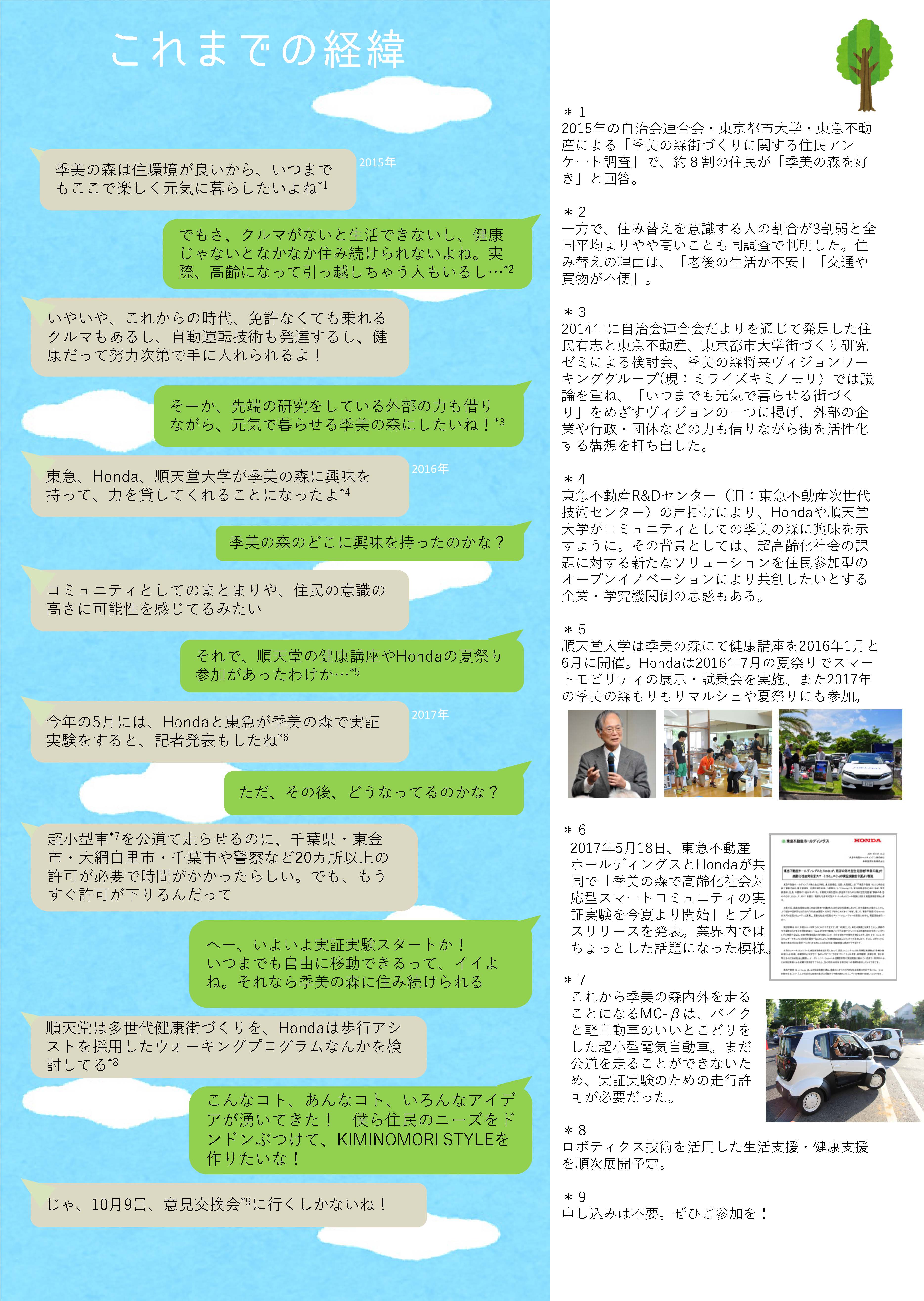 季美の森 Honda 東急の実証実験へ向け 住民意見交換会を開催 10 9 季美の森住民公式ホームページ